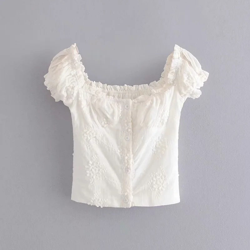 Sweet Lace OffShoulder Top