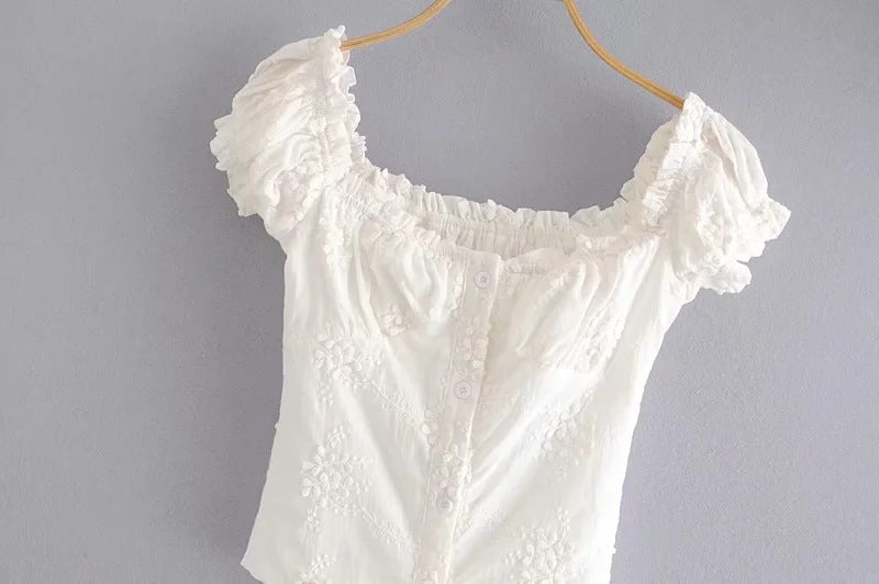 Sweet Lace OffShoulder Top