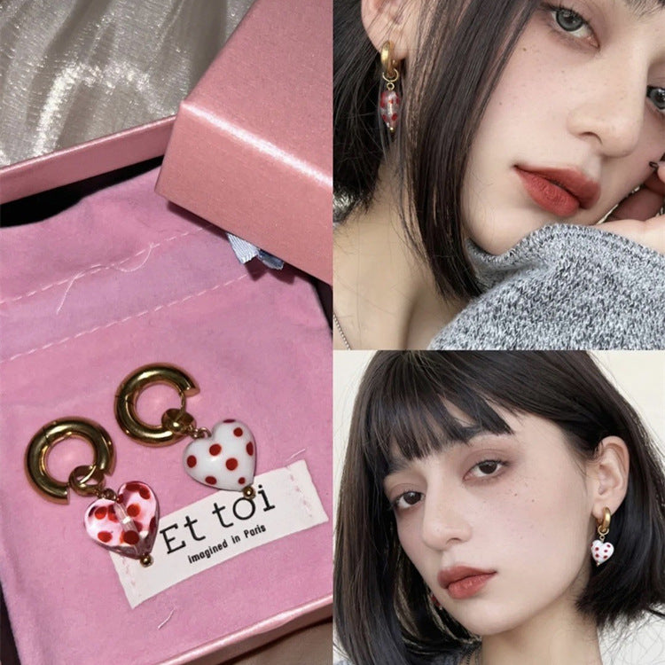 Spotted Sweetheart Earrings