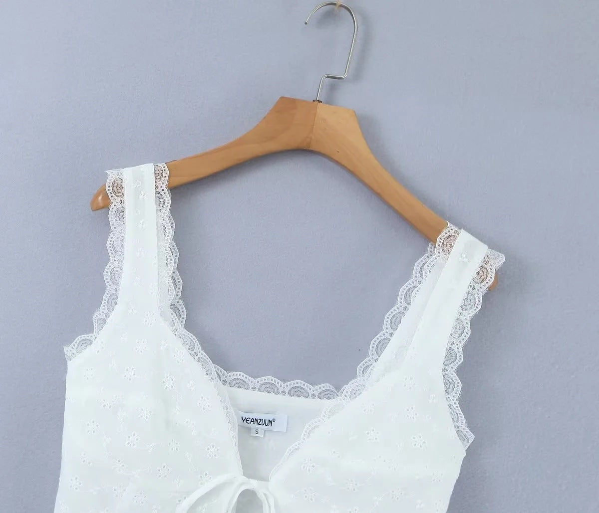 Understated White Tied Top