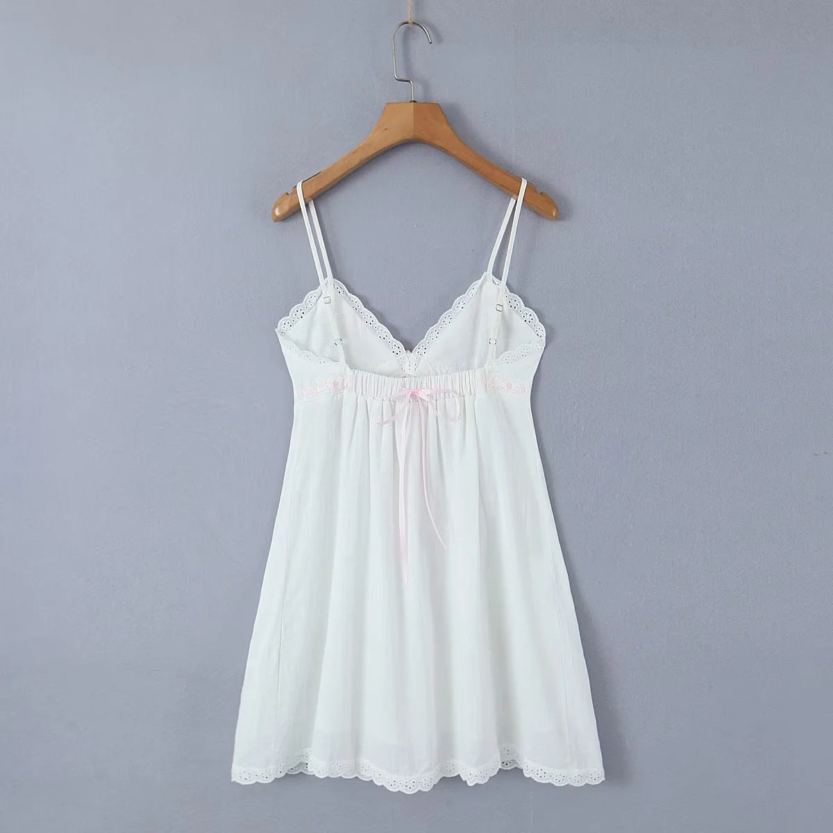 Rose Romance White Cami Dress