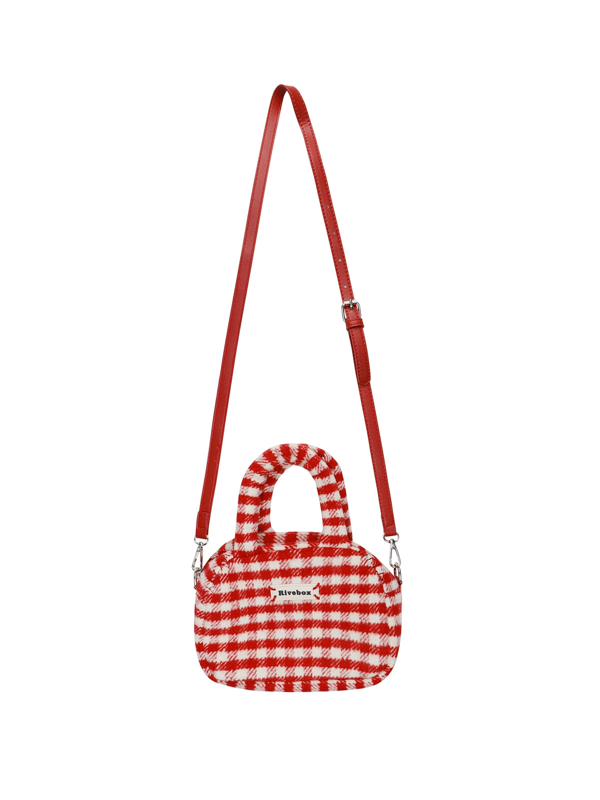 Cherry Vibe Red Plaid Mini Bag