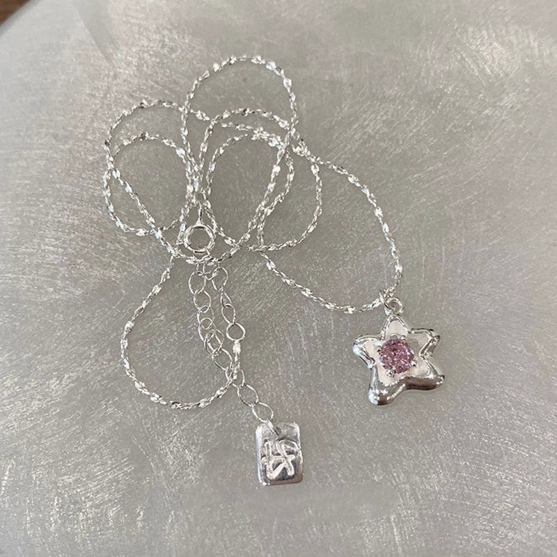 Silver Blossom Sparkle Necklace
