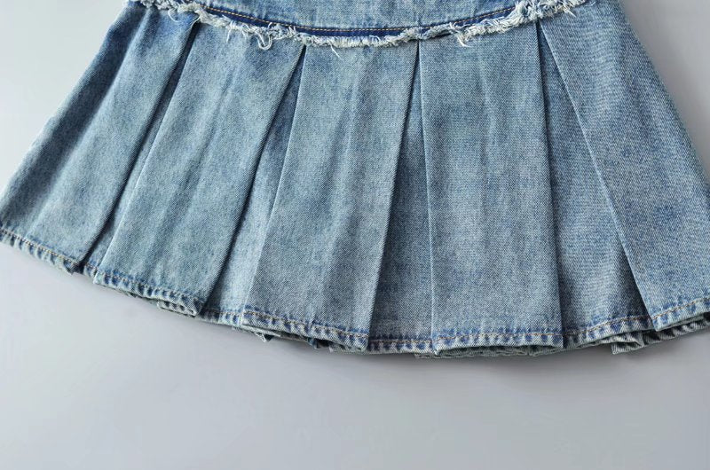 Serenity Denim Pleater Skirt