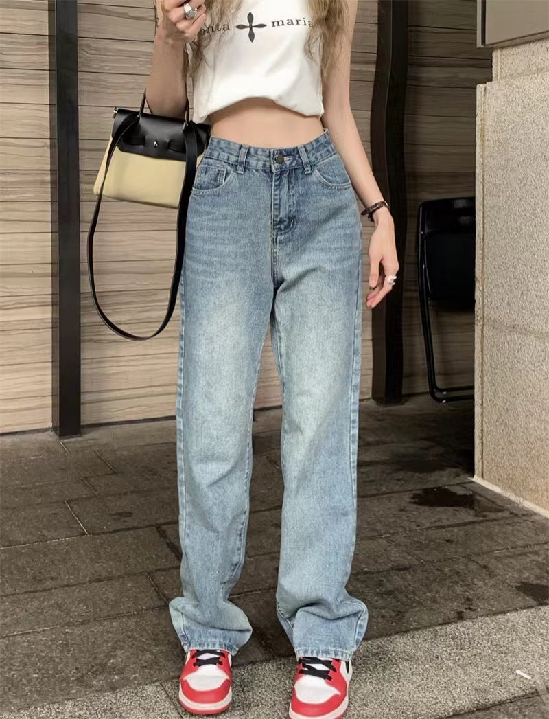 Retro Straight Baggy Jeans
