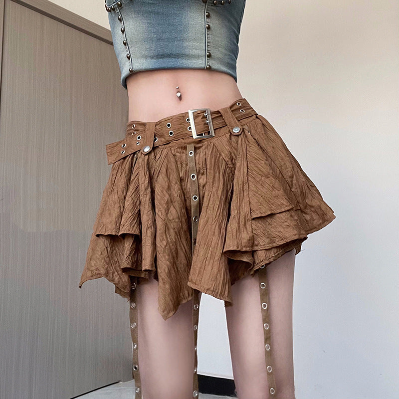 Burnt Sugar Ruffle Skirt