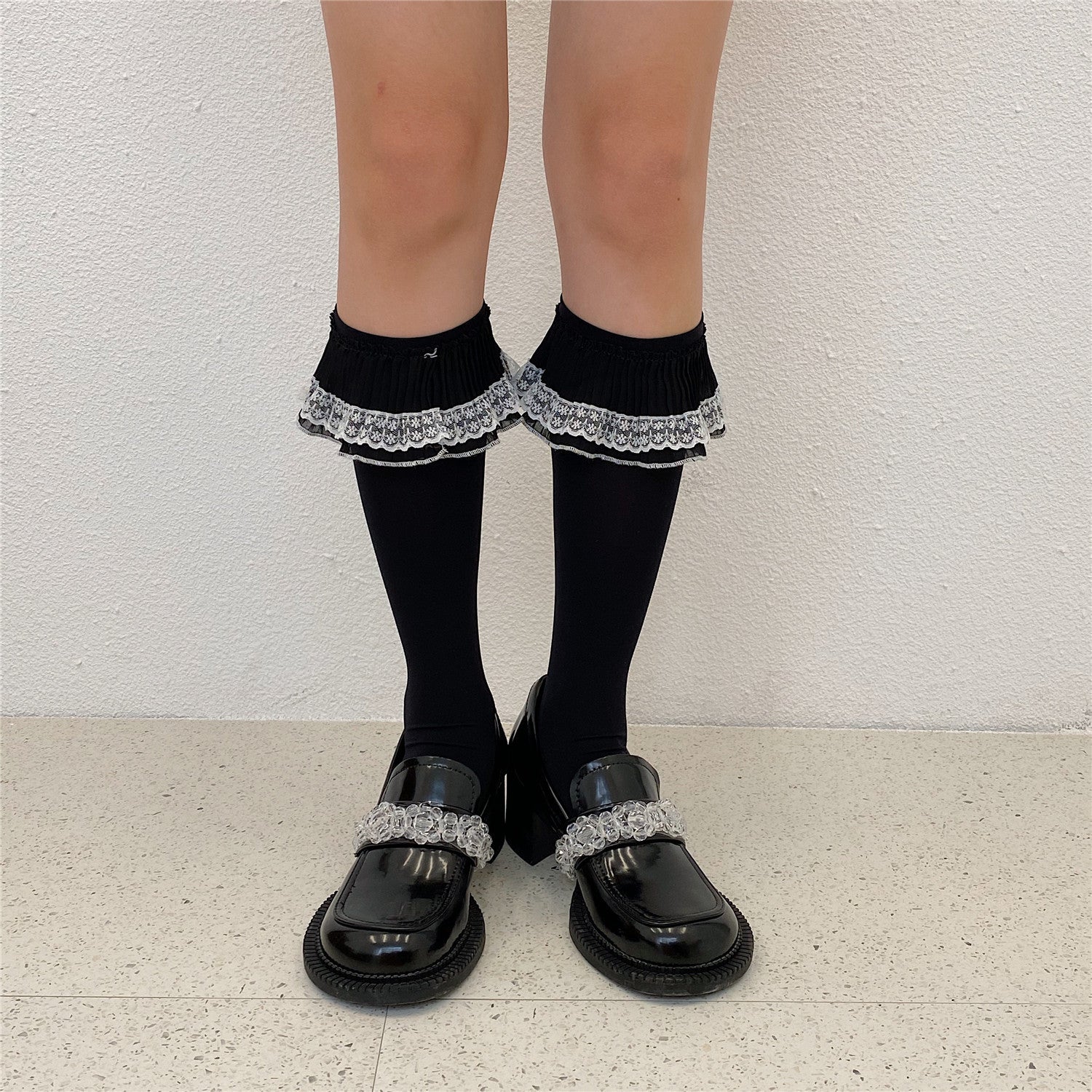 Lace Line JK Knee-high Socks