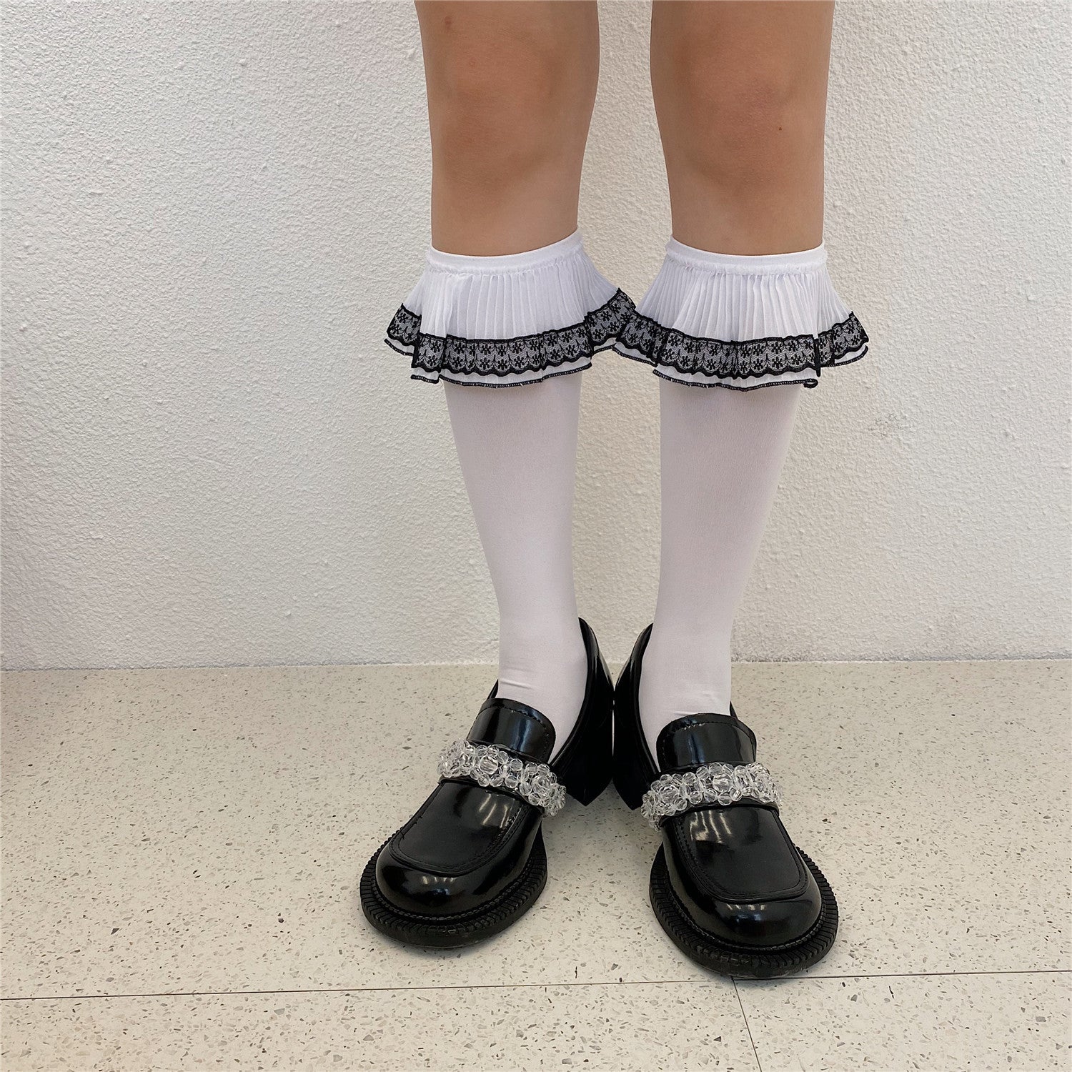 Lace Line JK Knee-high Socks
