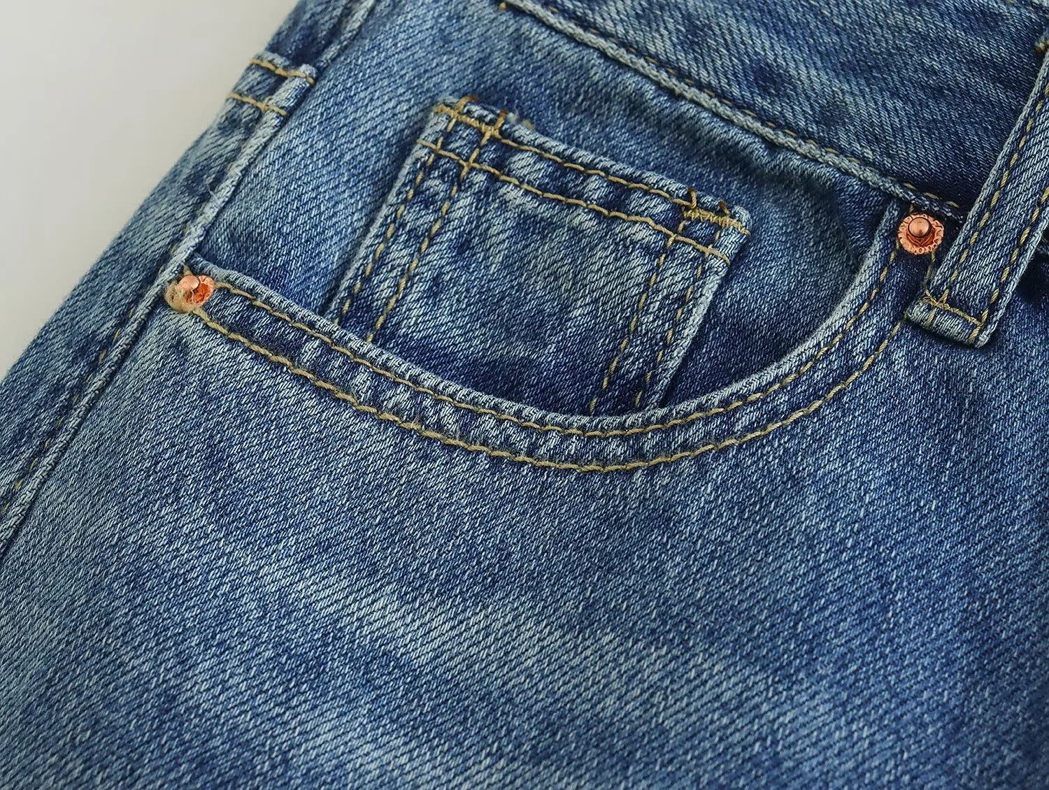 Plain Straight Jeans